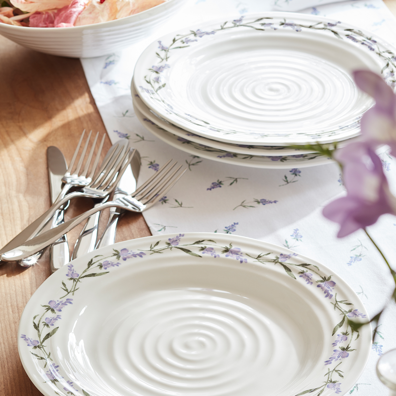 Sophie Conran Lavandula Set of 4 Dinner Plates image number null